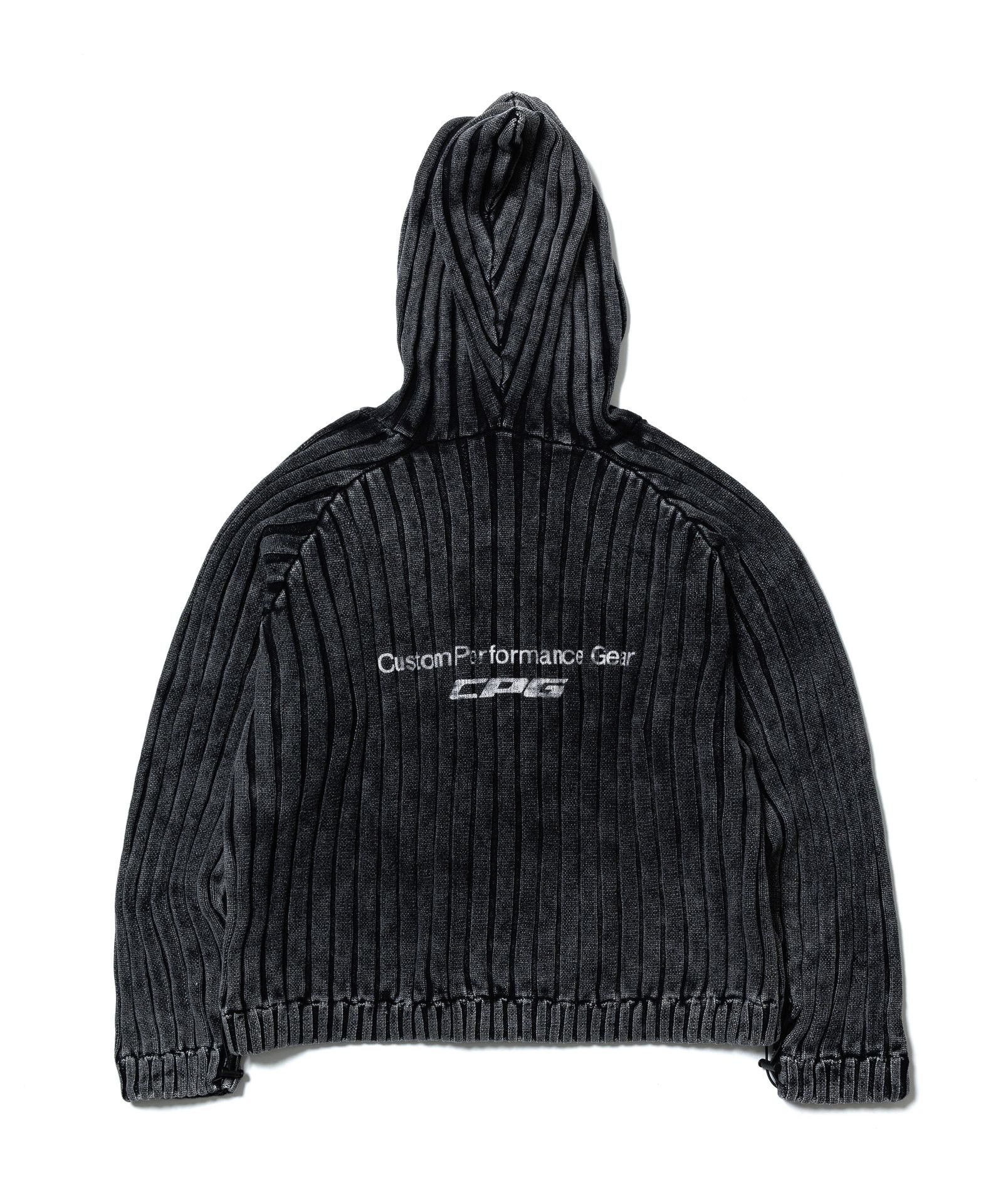 CPG KNIT HOODIE 26AW / BLACK / ニット フーディー