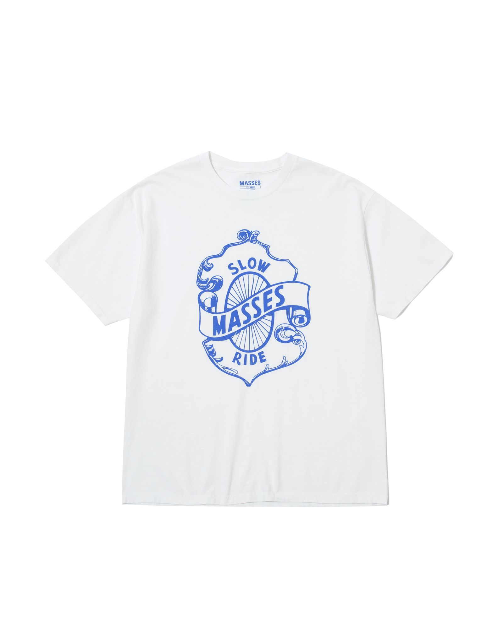 MASSES - T-SHIRT SLOW RIDE / WHITE / プリントティー | Stripe