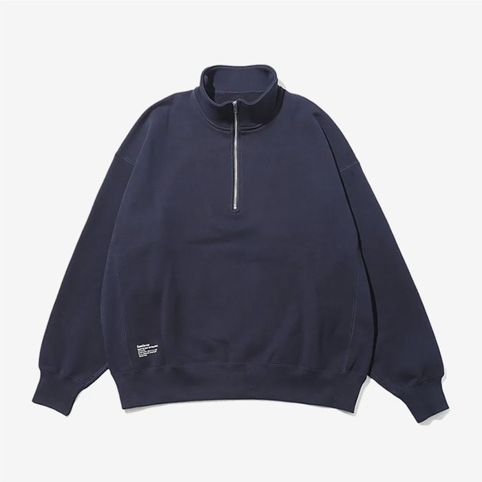 HEAVY OZ HALF ZIP PULLOVER / NAVY