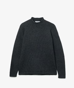 HIKER PULLOVER ROLL NECK SWEATER WOOL YARN / GRAY