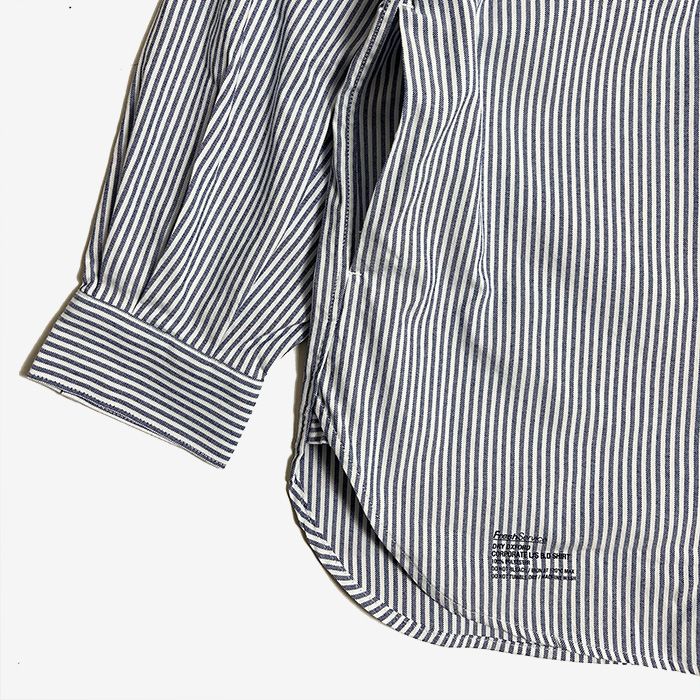DRY OXFORD CORPORATE L/S B.D SHIRT / BLUE STRIPE