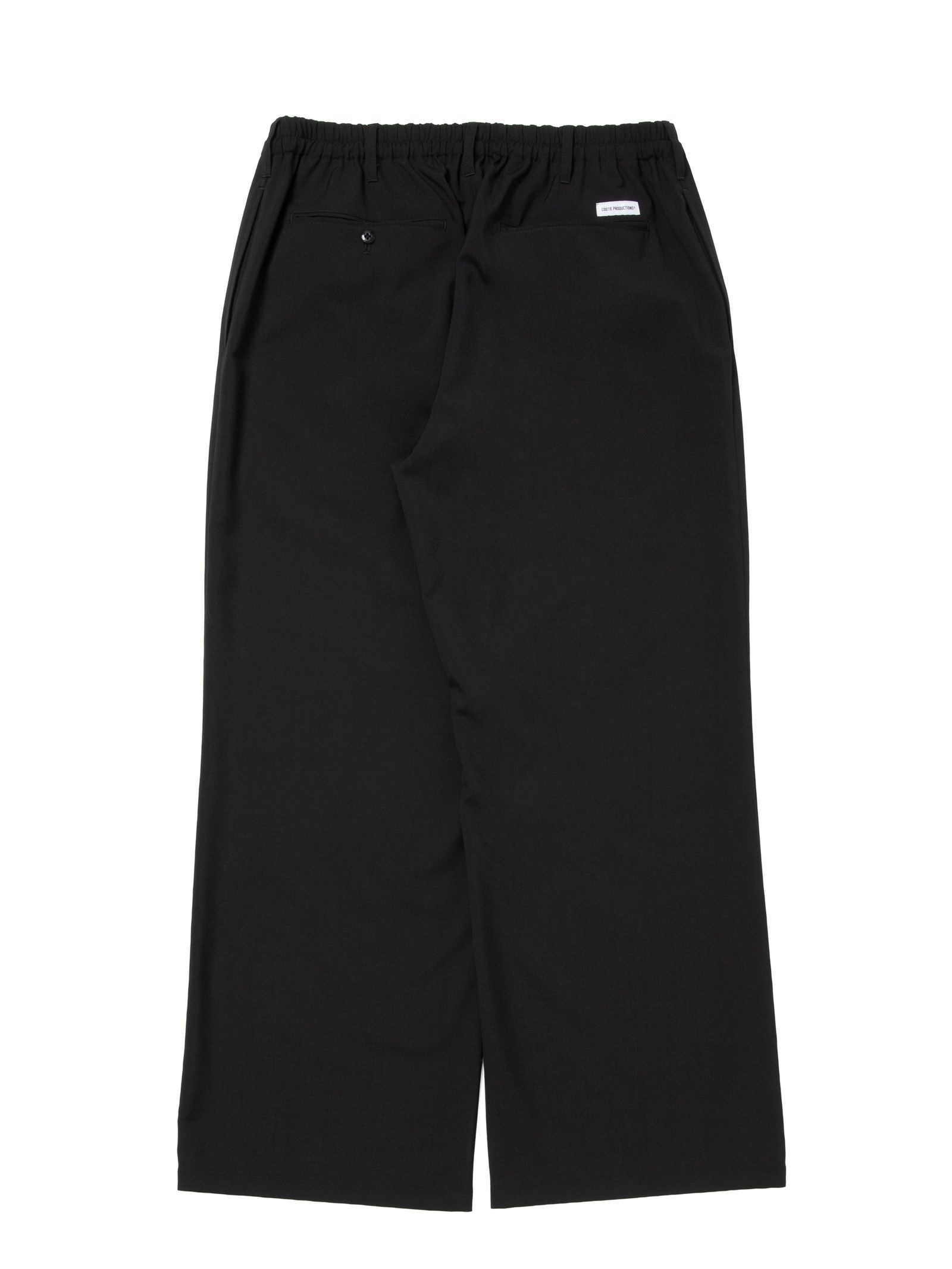 T/W Square Leg Easy Pants / BLACK /  スクウェアイージートラウザーズ / CTE-26S102-PLAIN