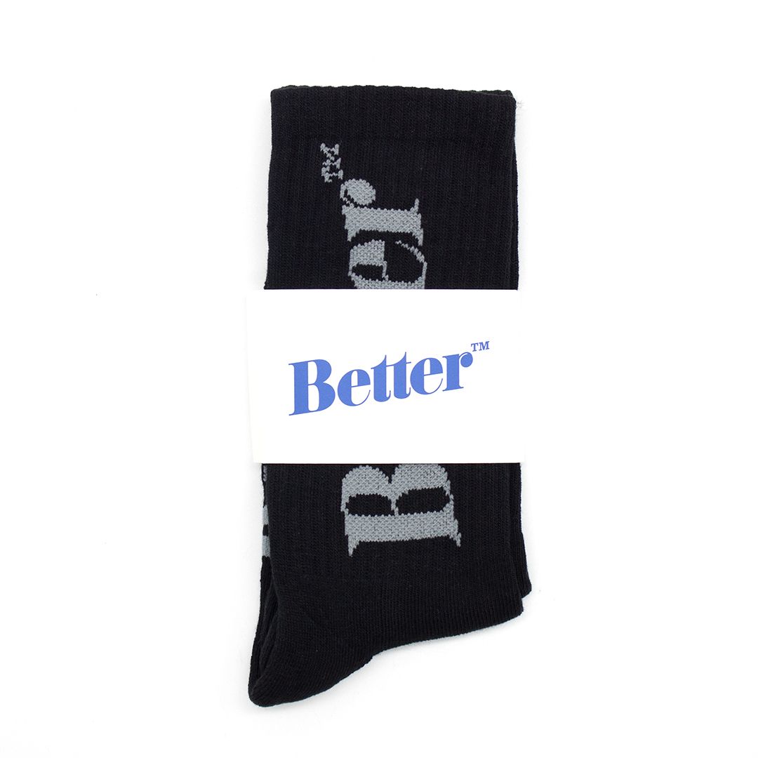 Better™ Gift Shop - 'Standard Logo' Sock / Black / ソックス