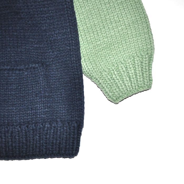 DESCENDANT - SUNKEN COWICHAN SWEATER / GREEN | Stripe Online Store