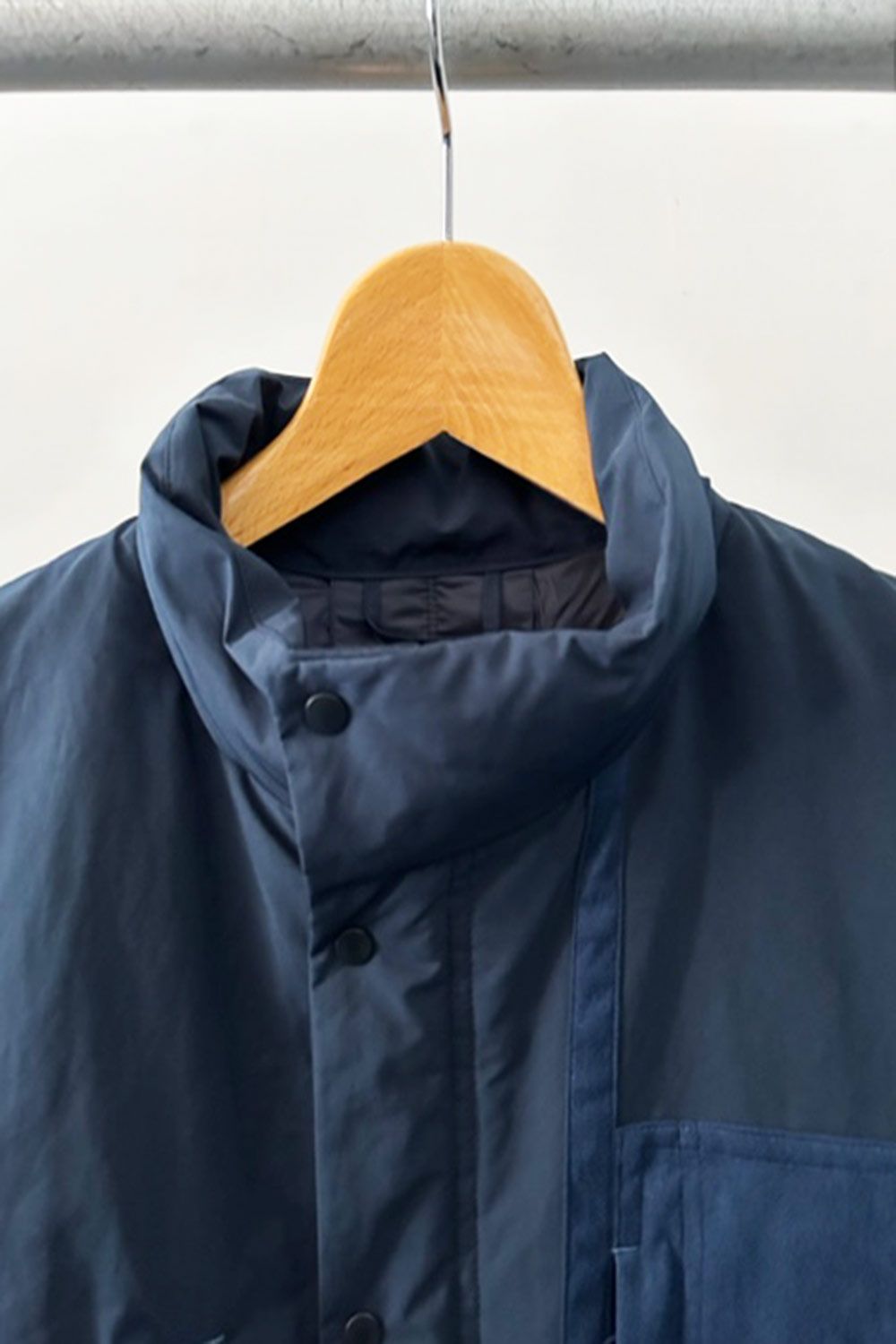 WEATHER DOWN SHIRT JACKET / NAVY - 1