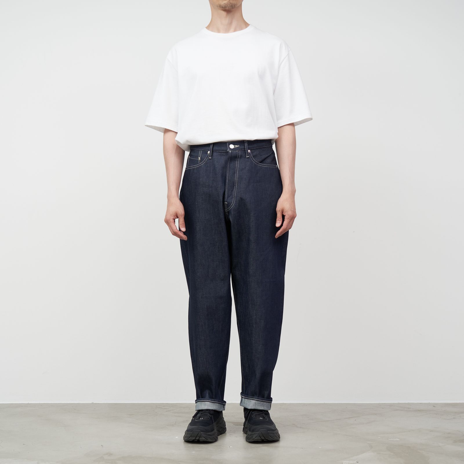 Graphpaper - Selvage Denim Five Pocket Tapered Pants | Stripe