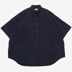 Oxford S/S Oversized B.D Shirt / Navy