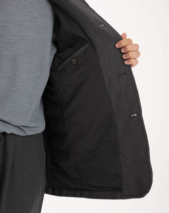 LABORER 4B JACKET WOOL COTTON TWILL / HEATHER CHARCOAL / 4ボタンジャケット