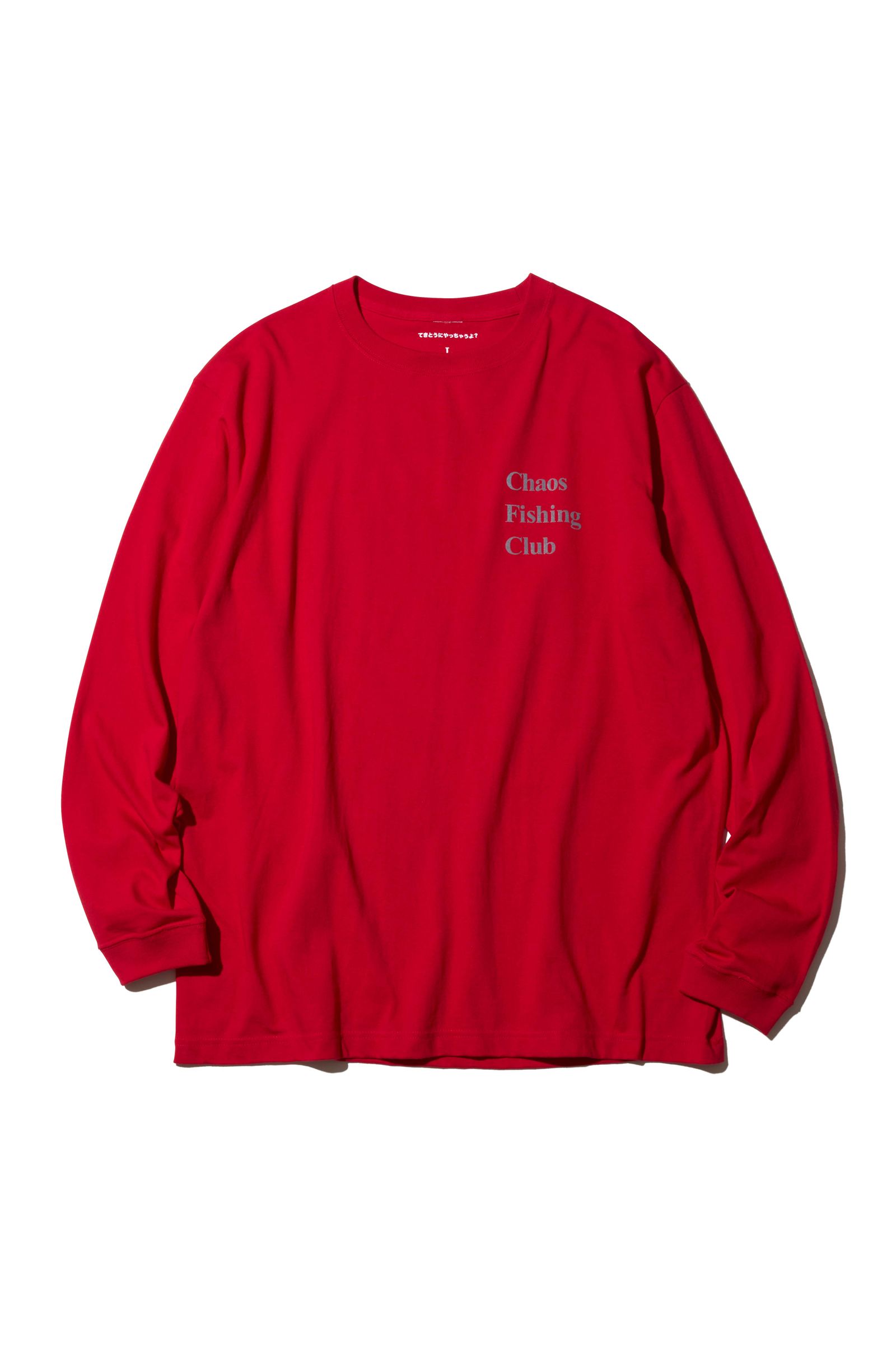 Chaos Fishing Club - OG LOGO L/S TEE / Red | Stripe Online Store