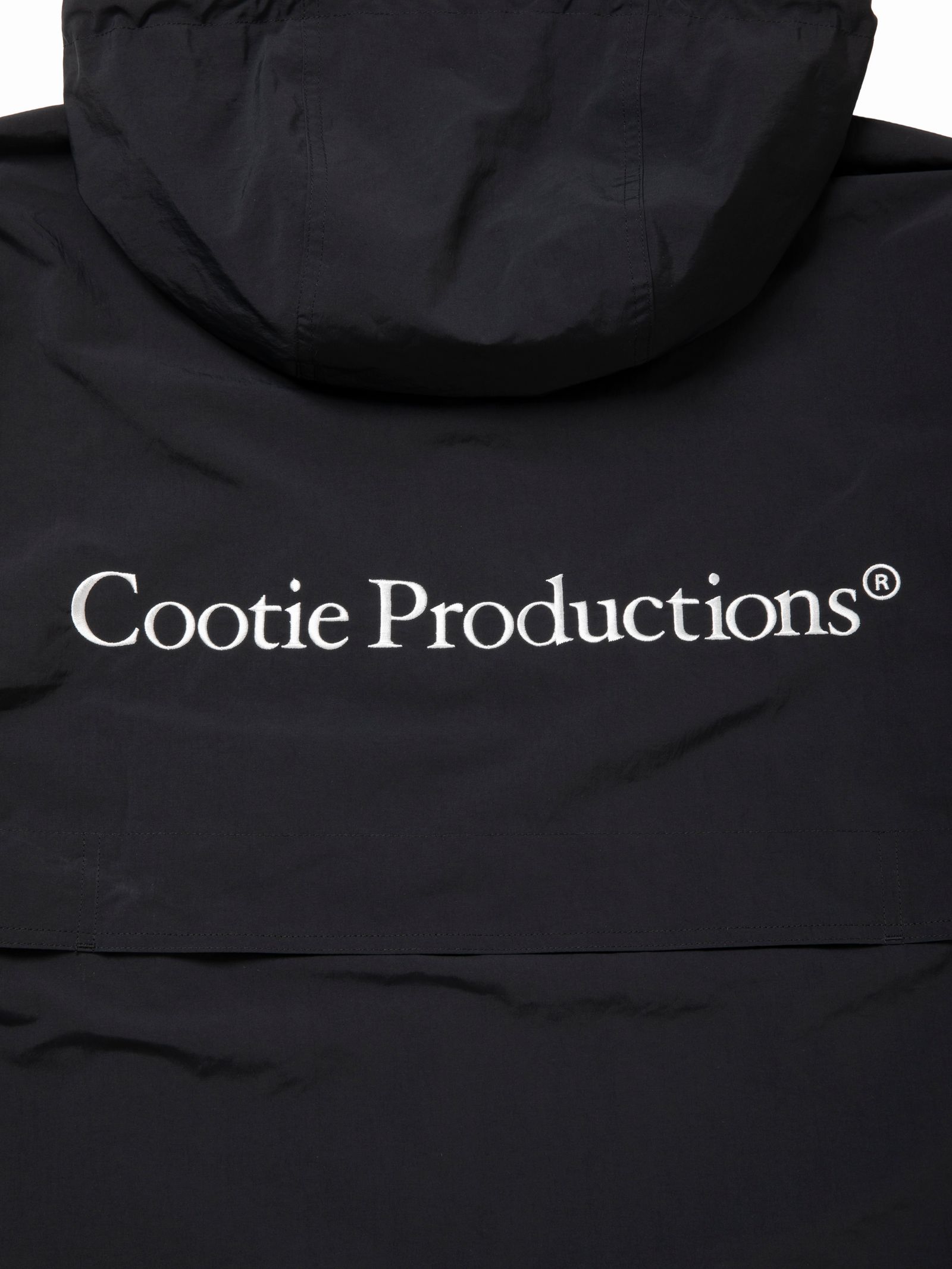 Polyester Taffeta Anorak Hoodie / BLACK /  アノラックジャケット