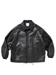 Sheepskin Coach Jacket / BLACK / レザージャケット