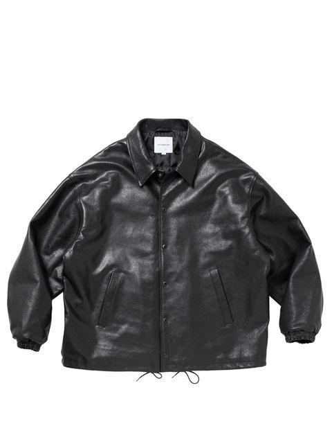 Sheepskin Coach Jacket / BLACK / レザージャケット