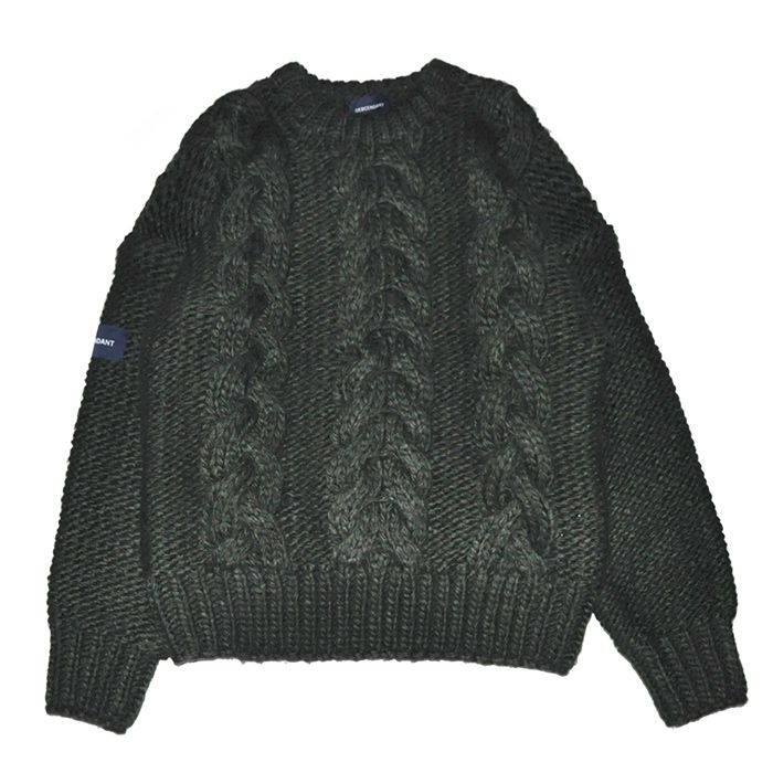 MAIN NOT CABLE KNIT / GREEN - 1