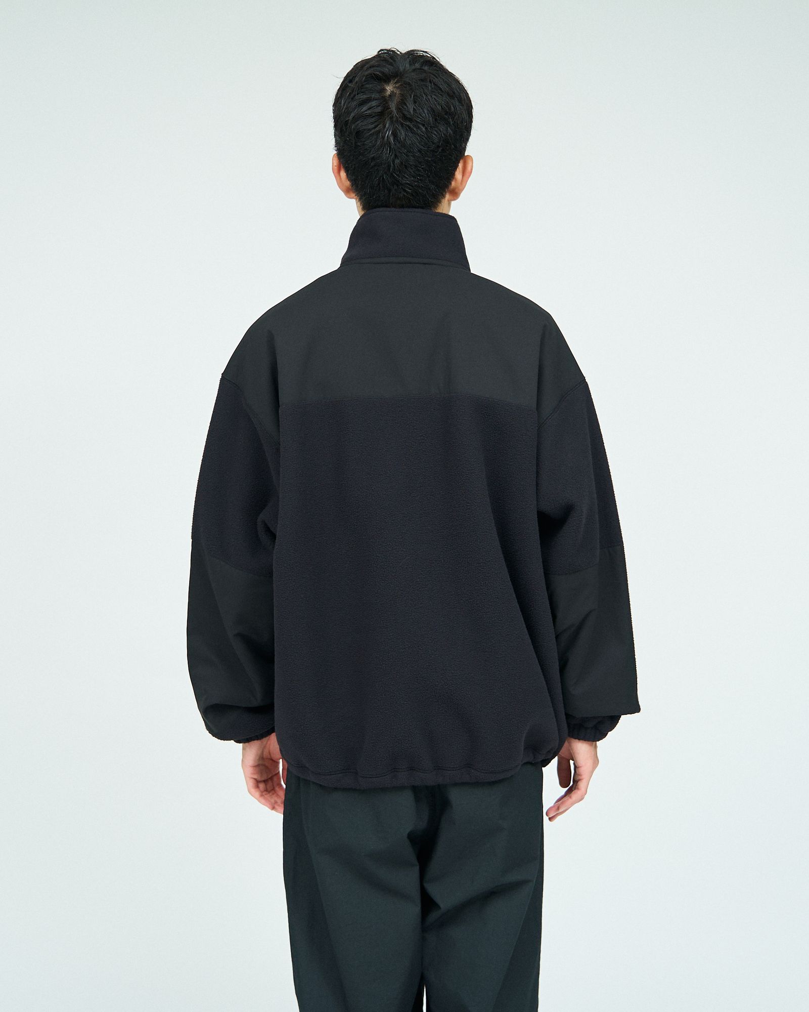 SYNTHETIC FLEECE BLOUSON / BLACK