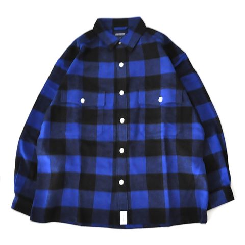 VANNING PLAID LS SHIRT / BLUE