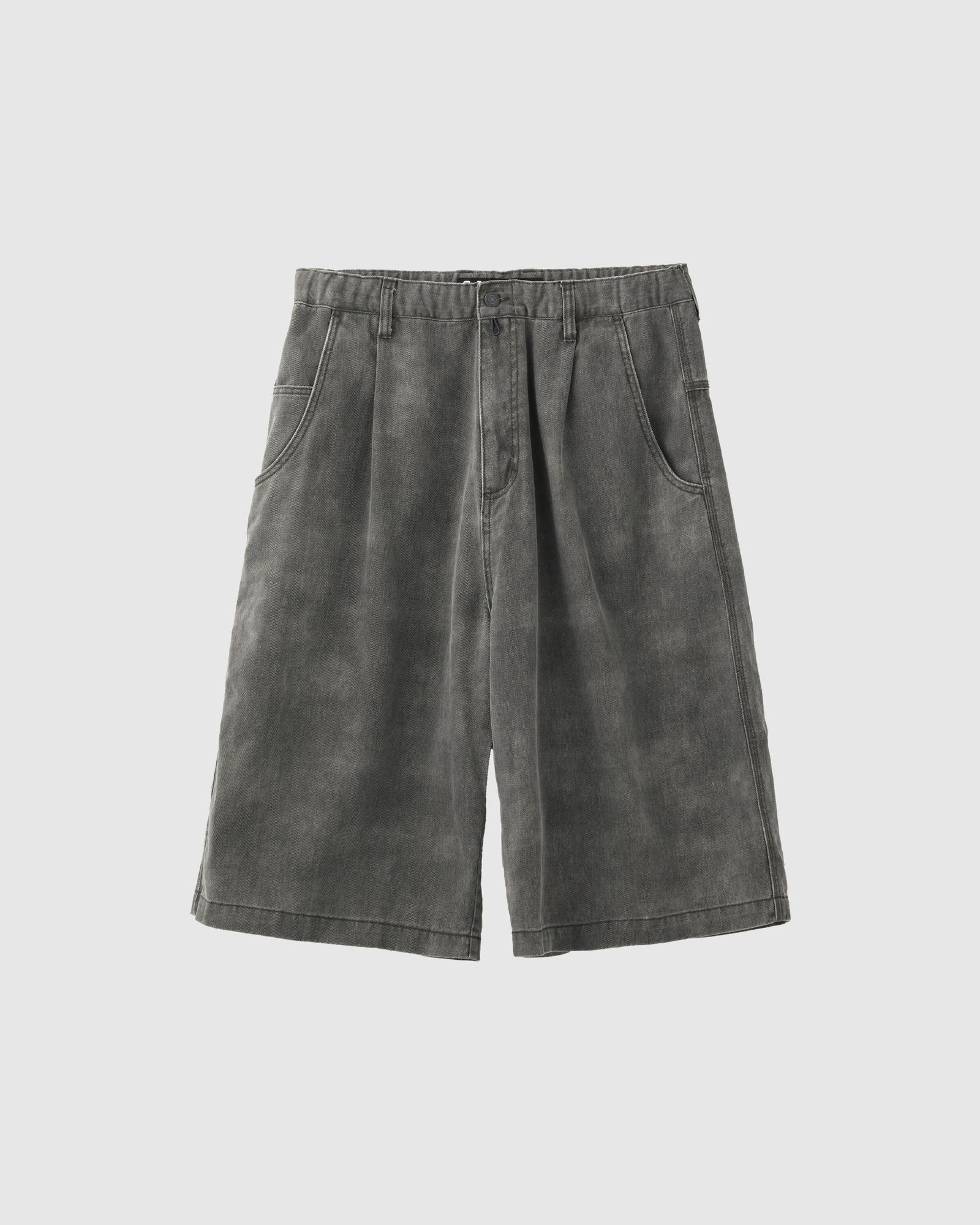 COTTON TWILL SKATE SHORTS / Vintage Black