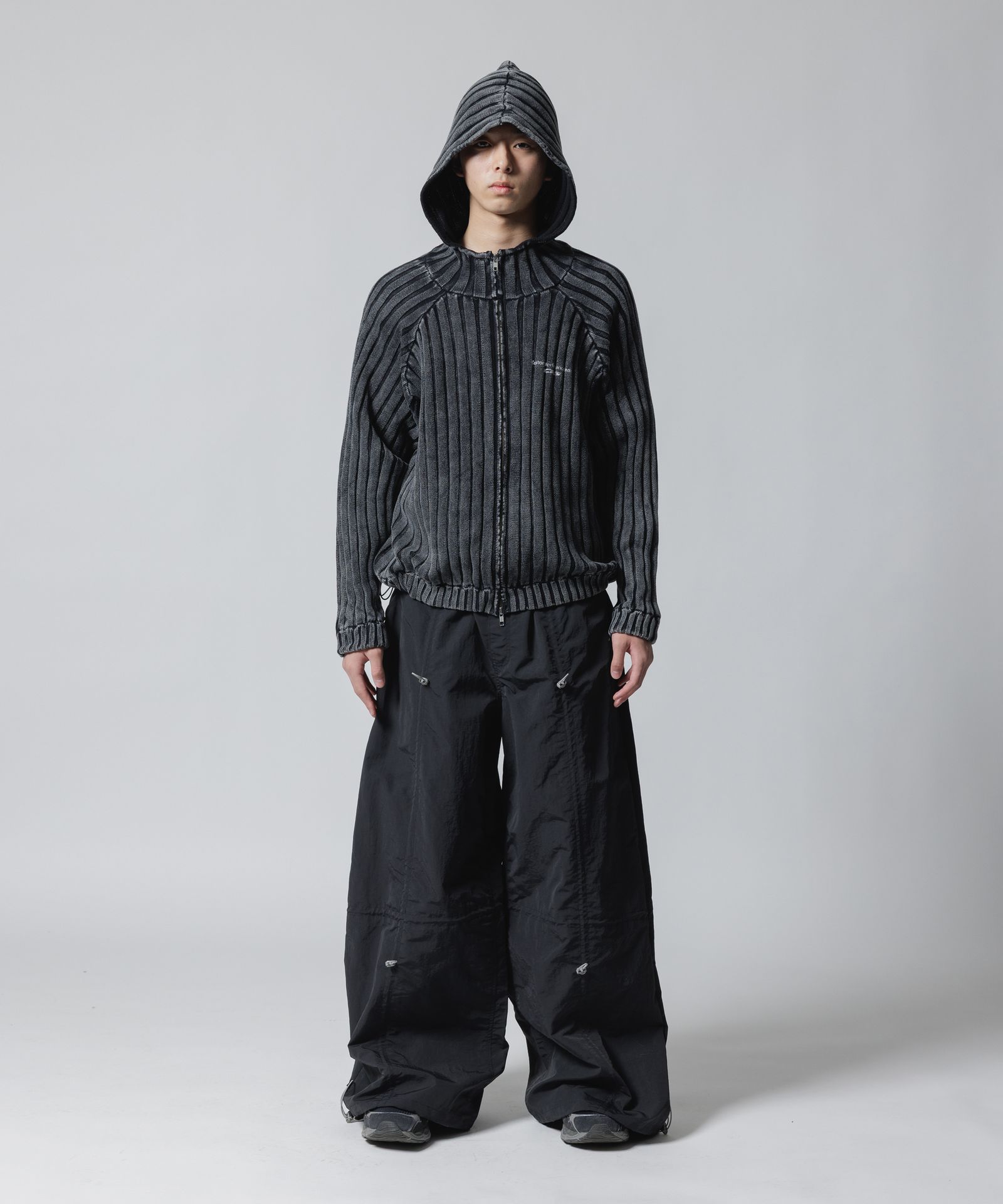 CPG KNIT HOODIE 26AW / BLACK / ニット フーディー