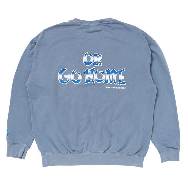 RIDE HARD SWEAT / BLUE GRAY / スウェット