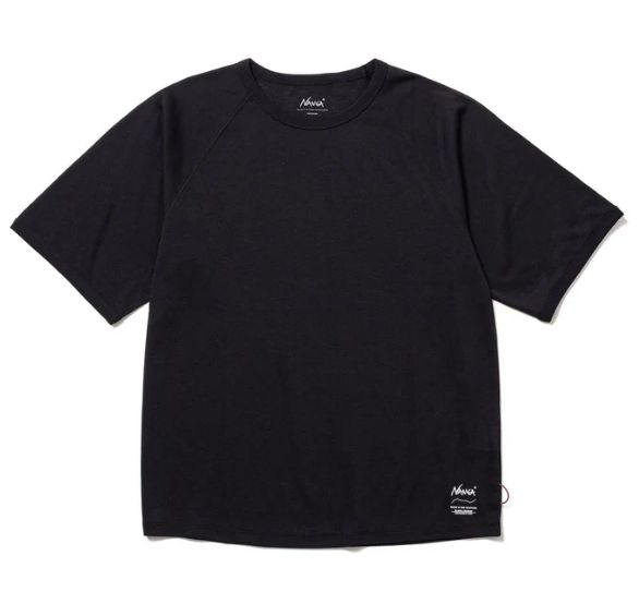 DRY MIX RAGLAN SLEEVE TEE / BLACK / 速乾Tシャツ