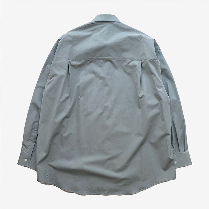 ALUMO for GP L/S Oversized Regular Collar Shirt / Smoke Blue
