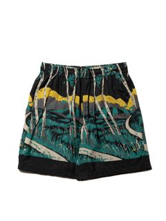Rayon Easy Shorts / BLACK / レーヨンショートパンツ
