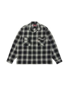 Ombre Check L/S Shirt(25aw) / BLK / チェックシャツ
