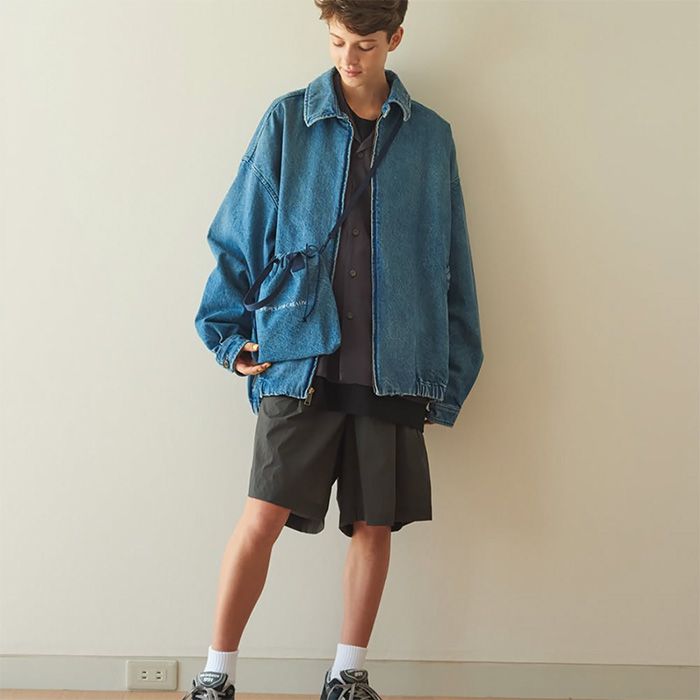 WASHED DENIM JACKET | WASHED BLUE
