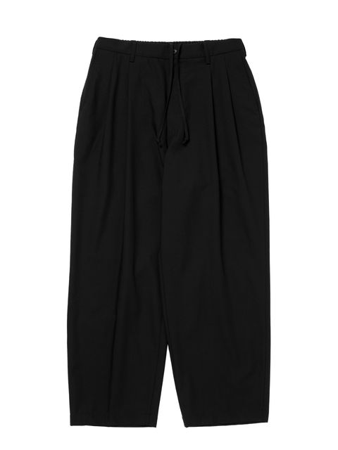 T/W Twill 2 Tuck Wide Easy Trousers / BLACK /  ツータックイージートラウザーズ / CTE-25S106