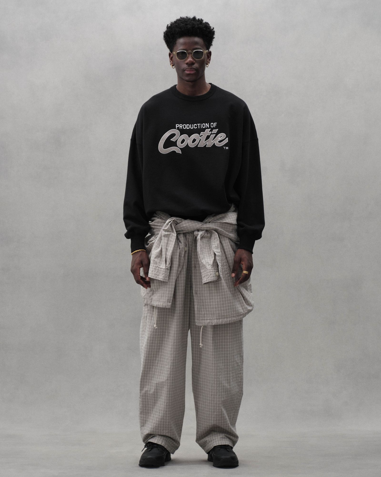 COOTIE Embroidery Oversized L S Tee - Tシャツ