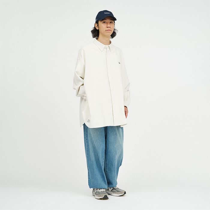 DRY WASHER POPLIN L/S B.D SHIRT / IVORY