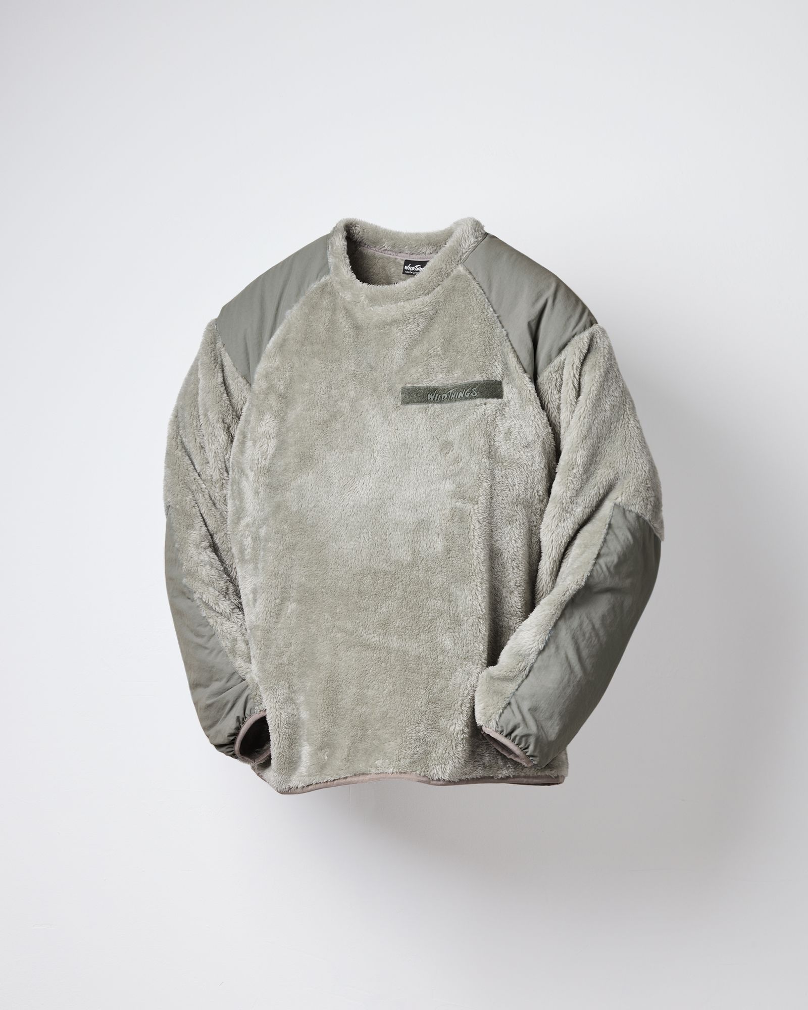 WILD THINGS / SHAGGY FLEECE PULLOVER / Sage Green