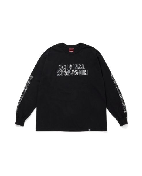 "HideandSeek×Toru Nishiura" Original H&S L/S Tee / BLK / プリントロングスリーブティー