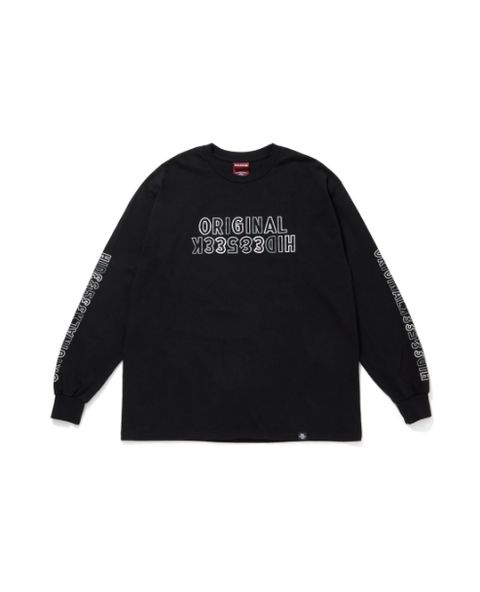 "HideandSeek×Toru Nishiura" Original H&S L/S Tee / BLK / プリントロングスリーブティー