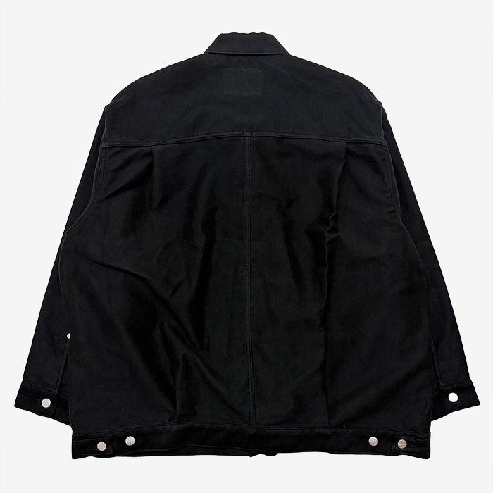 Cotton Double Serge Jacket / Black