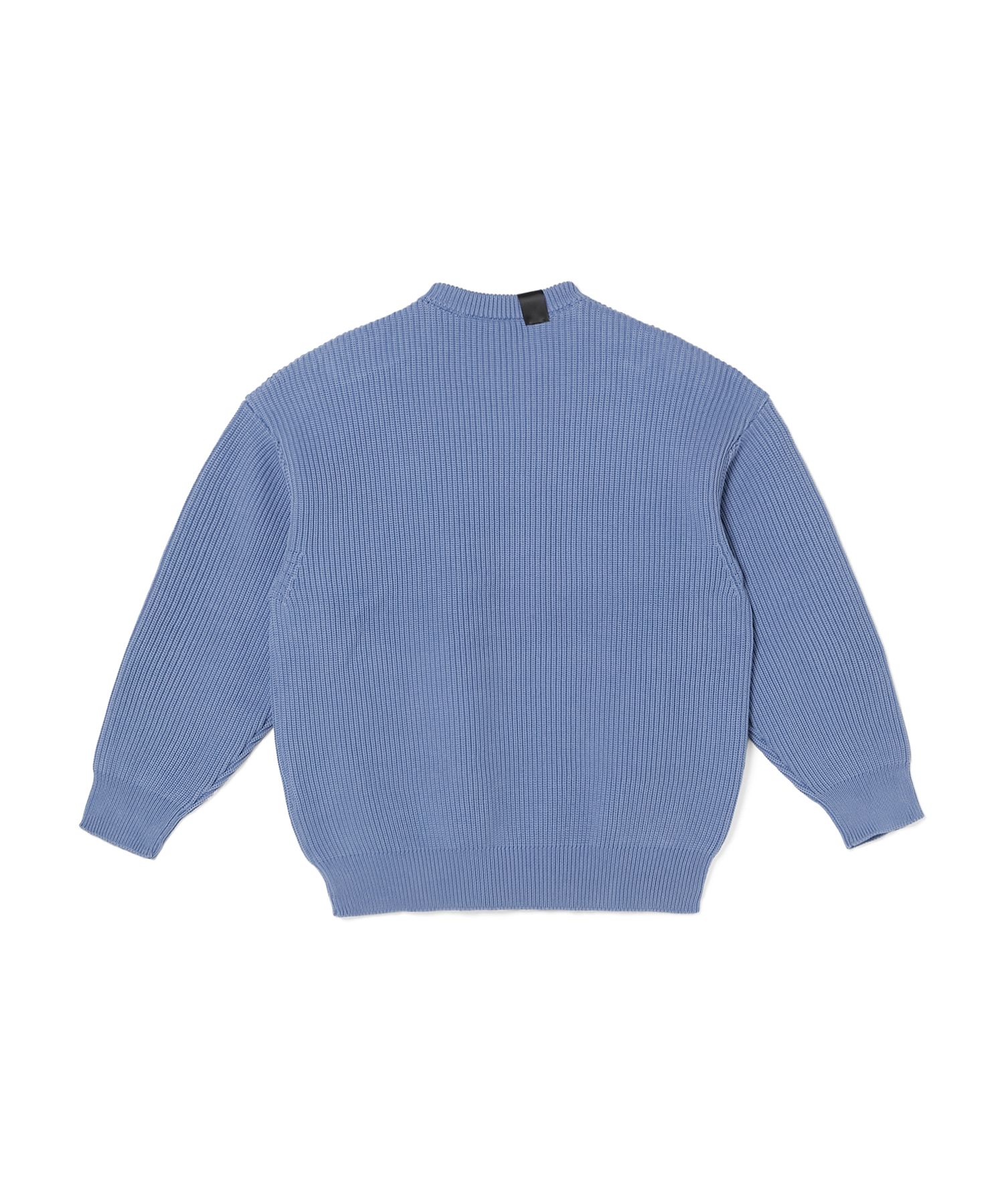2262-KT06-043 / CREWNECK KNIT / BLUE / クルーネック ニット