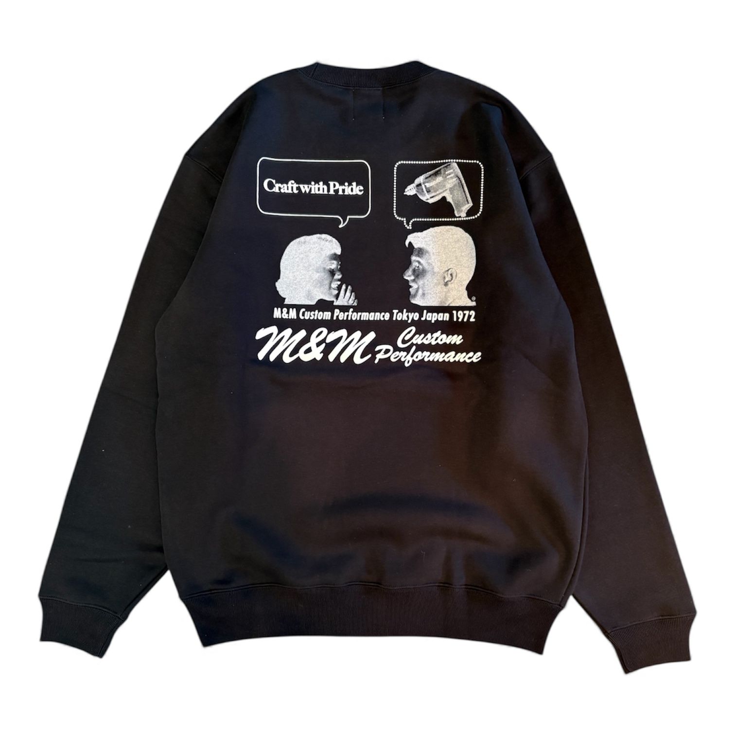 Add Crewneck Sweat / BLACK / クルーネックスウェット