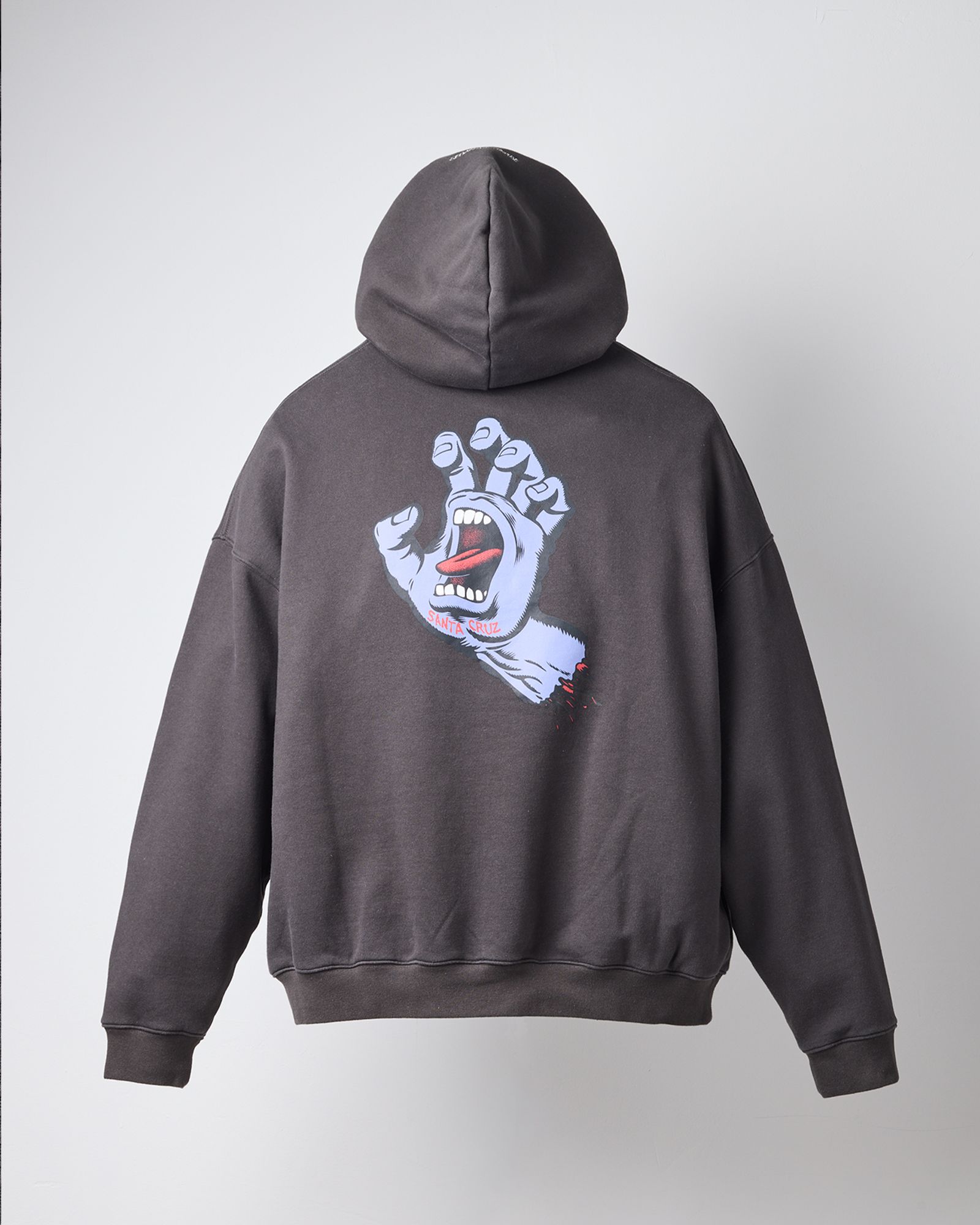 SANTA CRUZ / SCREAMING HAND HOODIE / Faded Black