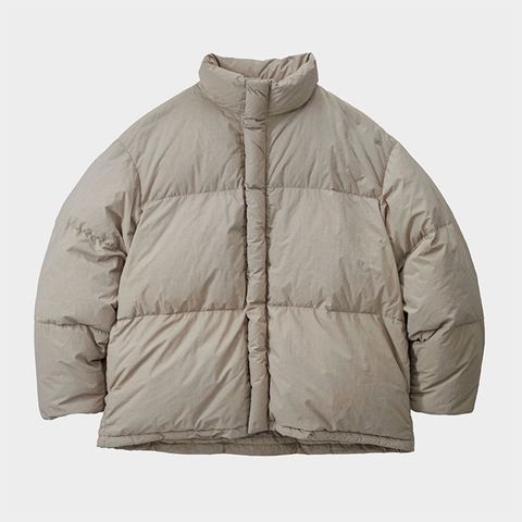 Garment Dyed Down Jacket  / GREGE