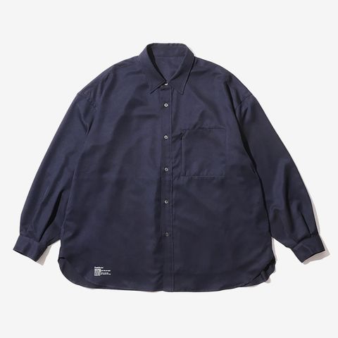 COOLFIBER UTILITY REGURLAR COLLAR SHIRT / NAVY