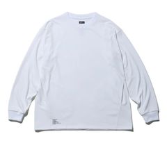 DRY JERSEY L/S CREW NECK TEE / WHITE