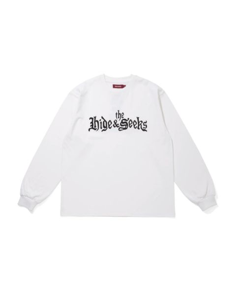 "HideandSeek×Toru Nishiura" The H&S L/S Tee / WHT / L/Sシャツ