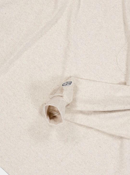 ENDS and MEANS - Pocket L/S Tee / Porridge | Stripe Online Store