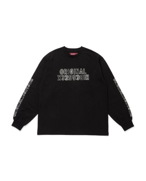 "HideandSeek×Toru Nishiura" Original L/S Tee / BLK / L/Sシャツ