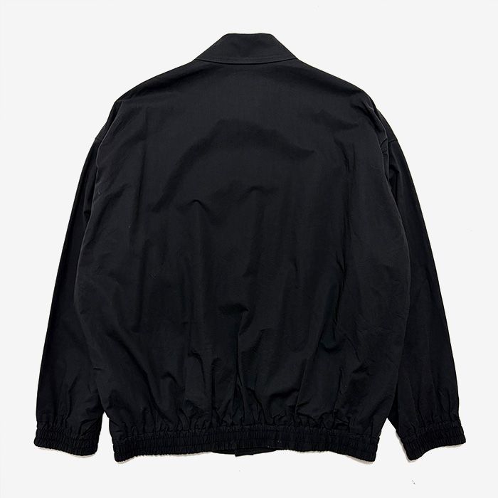 Cotton Wool Poplin Oversized Blouson / Black