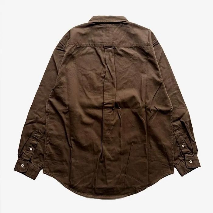 PALM TWILL LS SHIRT / BROWN