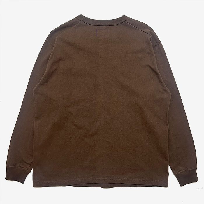 8oz Field Long Sleeve Pocket Tee / BR(Brown)