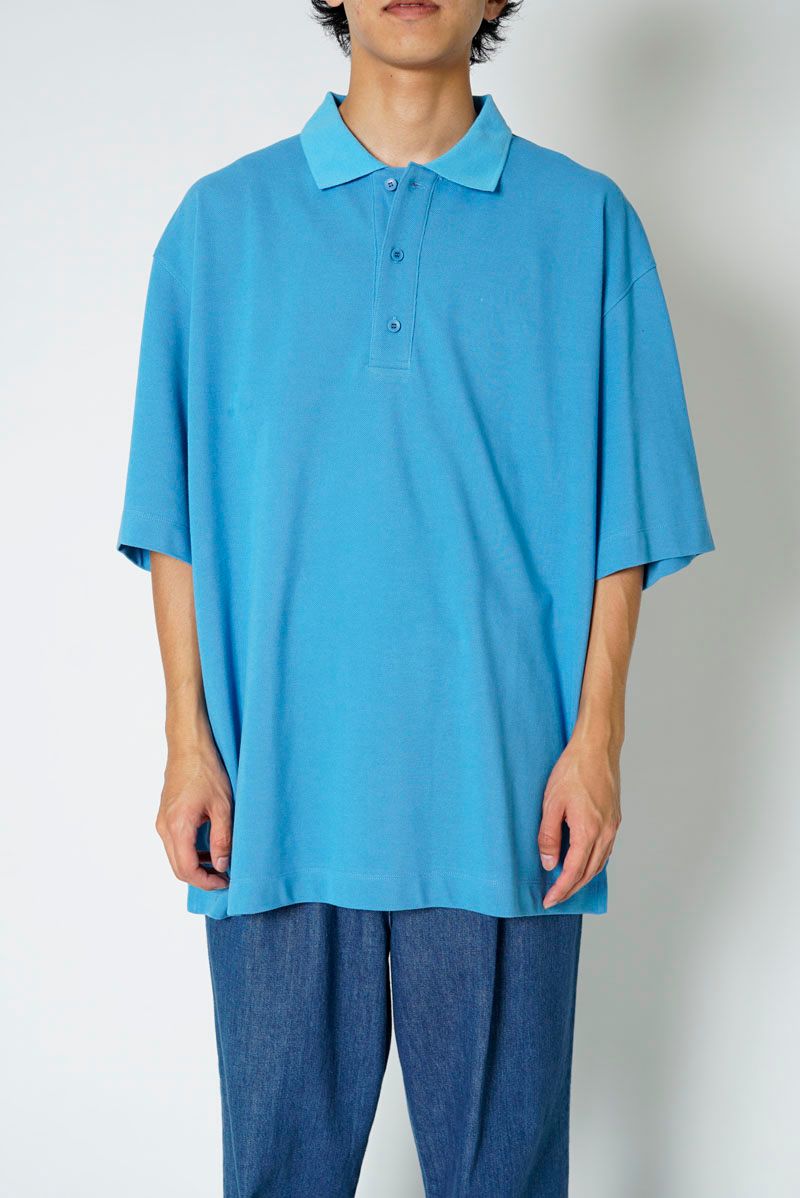 PIQUET POLO SHIRT / BLUE