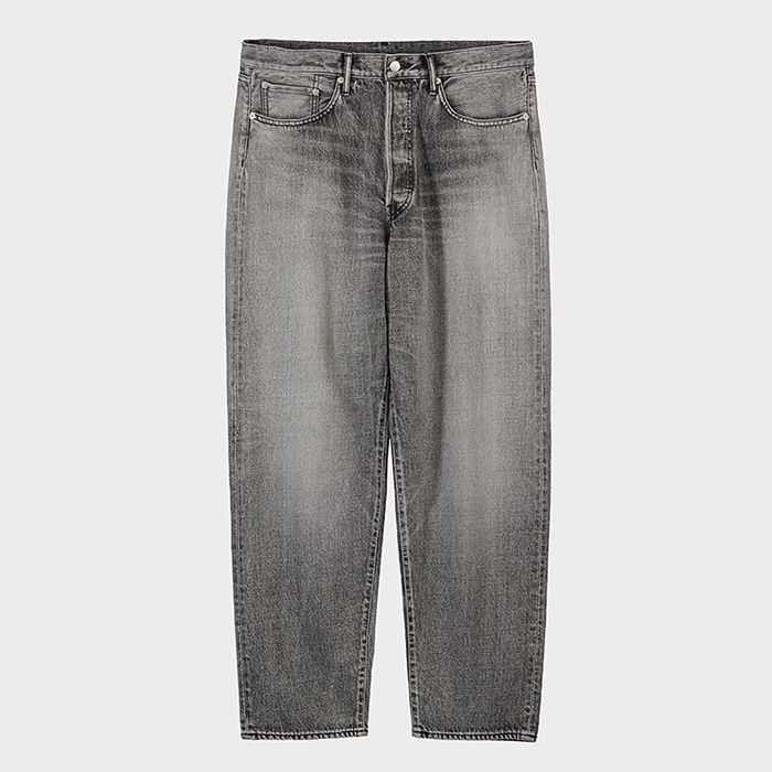 Selvage Denim Five Pocket Tapered Pants - LIGHT FADE- / BLACK LIGHT FADE