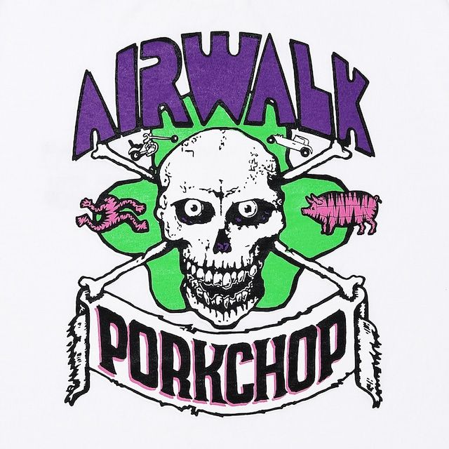 AP SKELETON TEE / WHITE / エアーウォークコラボ / プリントティー