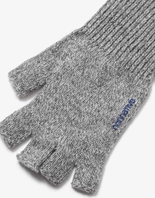 DWELLER CUT OFF GLOVES WOOL YARN / OATMEAL